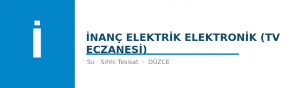 İNANÇ ELEKTRİK ELEKTRONİK (TV ECZANESİ) - Firma logosu