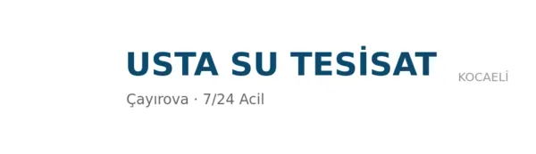 Usta Su Tesisat - Firma logosu