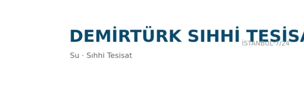 Demirtürk Sıhhi Tesisat - Firma logosu