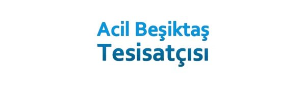 Acil Beşiktaş Tesisatçısı - Firma logosu