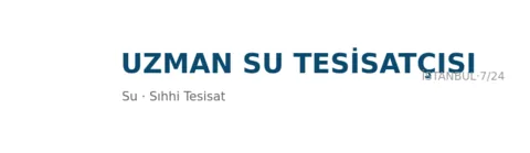 Uzman Su Tesisatçısı profil fotoğrafı