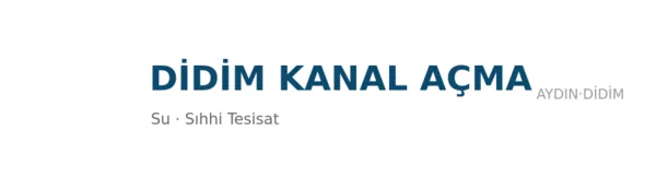 Didim Kanal Açma - Firma logosu