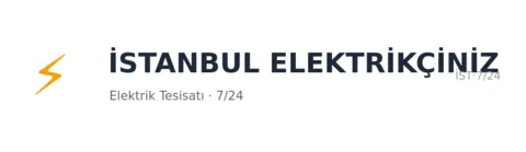 İstanbul Elektrikçiniz profil fotoğrafı