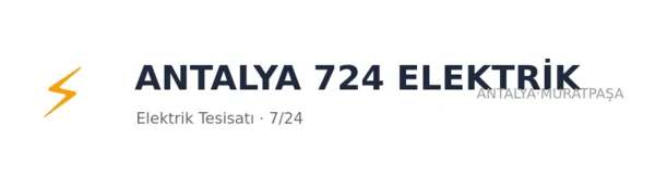 Antalya 724 Elektrik - Firma logosu