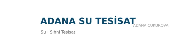 Adana Su Tesisat - Firma logosu