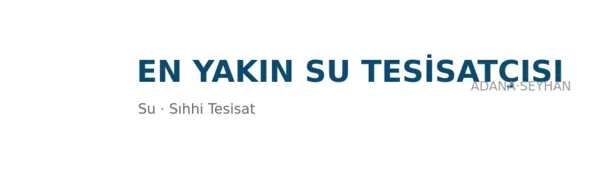 En Yakın Su Tesisatçısı - Firma logosu