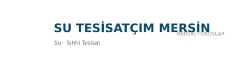 Su Tesisatçım Mersin profil fotoğrafı