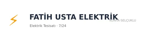 Fatih Usta Elektrik profil fotoğrafı