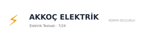 Akkoç Elektrik profil fotoğrafı