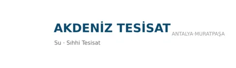 Akdeniz Tesisat profil fotoğrafı