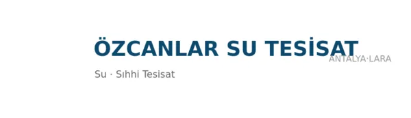 Özcanlar Su Tesisat - Firma logosu