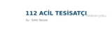 112 Acil Tesisatçı - Su Tesisatı ustası