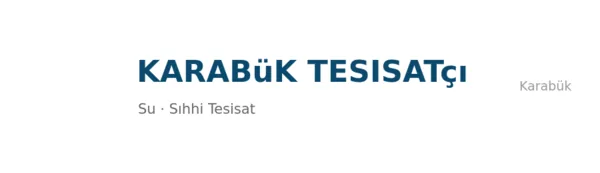 Karabük Tesisatçı - Firma logosu