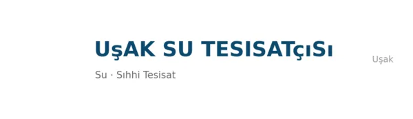 Uşak Su Tesisatçısı - Firma logosu
