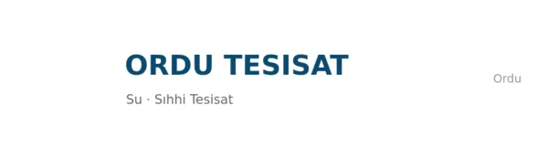 Ordu Tesisat - Firma logosu