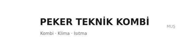 Peker Teknik Kombi Servisi - Firma logosu