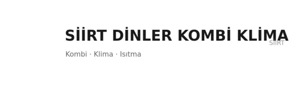 Siirt Dinler Kombi Klima - Firma logosu