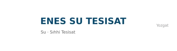 Enes Su Tesisat - Firma logosu