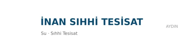 İNAN SIHHİ TESİSAT - Firma logosu