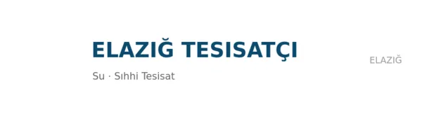 Elazığ Tesisatçı - Firma logosu
