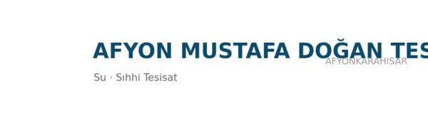 Afyon Mustafa Doğan Tesisat - Firma logosu