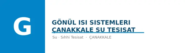 Gönül Isı Sistemleri Çanakkale Su Tesisat - Firma logosu