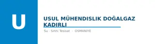 Usul Mühendislik Doğalgaz Kadirli profil fotoğrafı