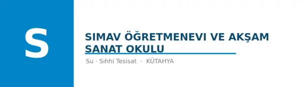 Simav Öğretmenevi ve Akşam Sanat Okulu - Firma logosu
